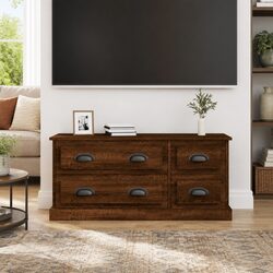 Practical TV Cabinet for Your Home in Brown Oak