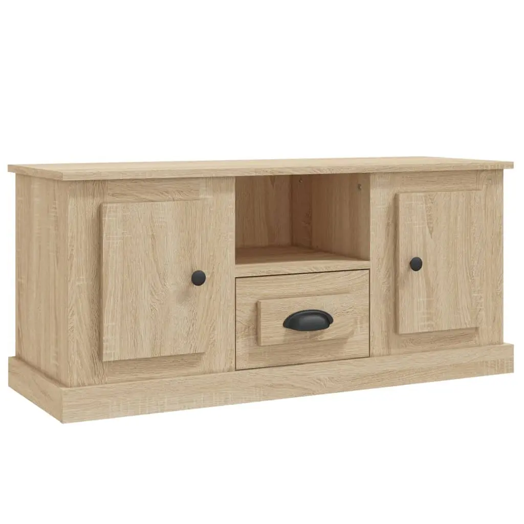 Sonoma Oak Engineered Wood TV Cabinet Storage Unit Brown 100x35.5x45cm