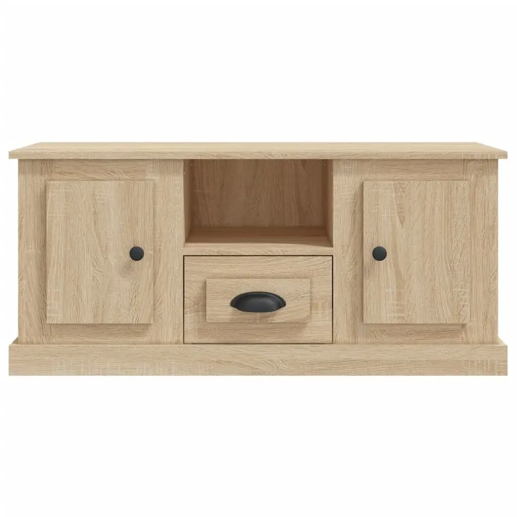Sonoma Oak Engineered Wood TV Cabinet Storage Unit Brown 100x35.5x45cm