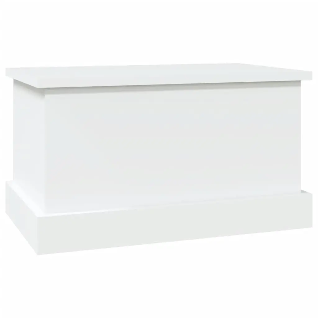 Storage Box Engineered Wood White 50x30x28cm Chest Organiser for Living Room