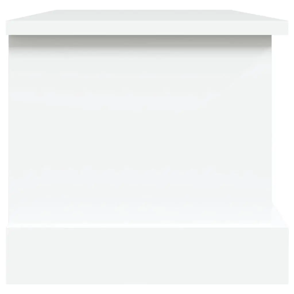 Storage Box Engineered Wood White 50x30x28cm Chest Organiser for Living Room