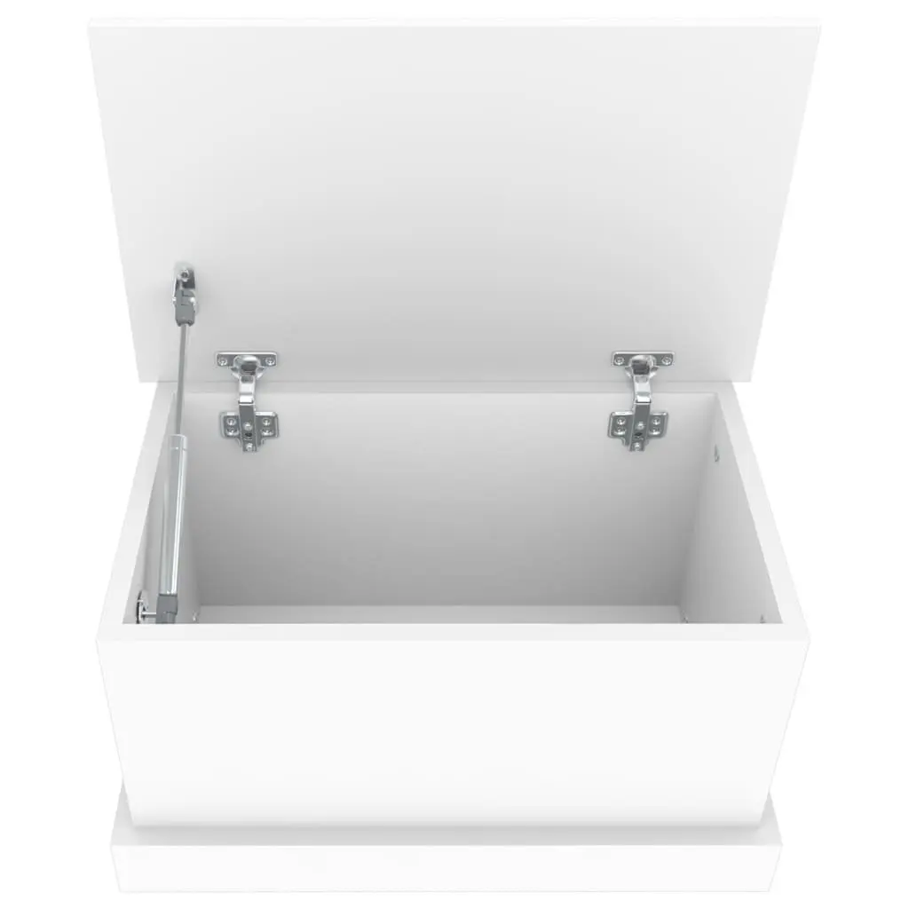 Storage Box Engineered Wood White 50x30x28cm Chest Organiser for Living Room