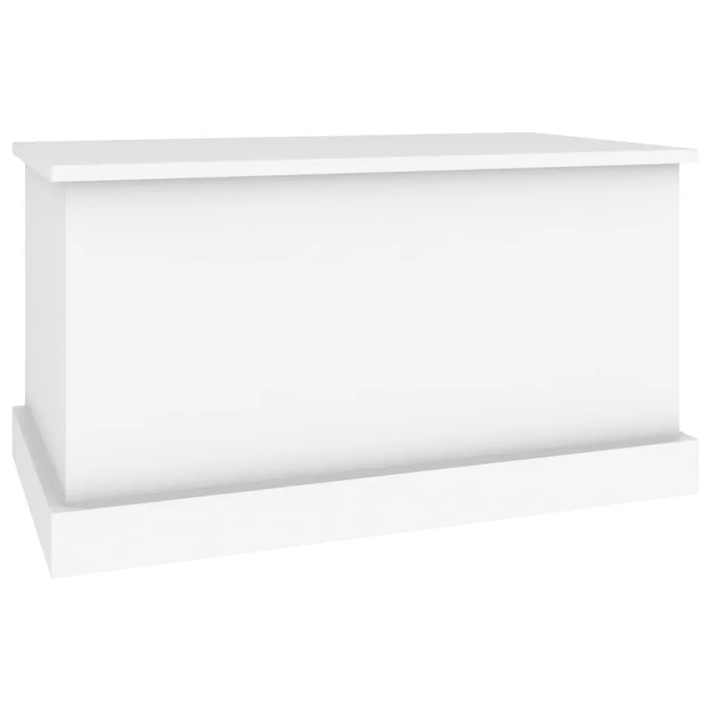 Storage Box Engineered Wood 70 x 40 x 38 cm White Organizer Chest