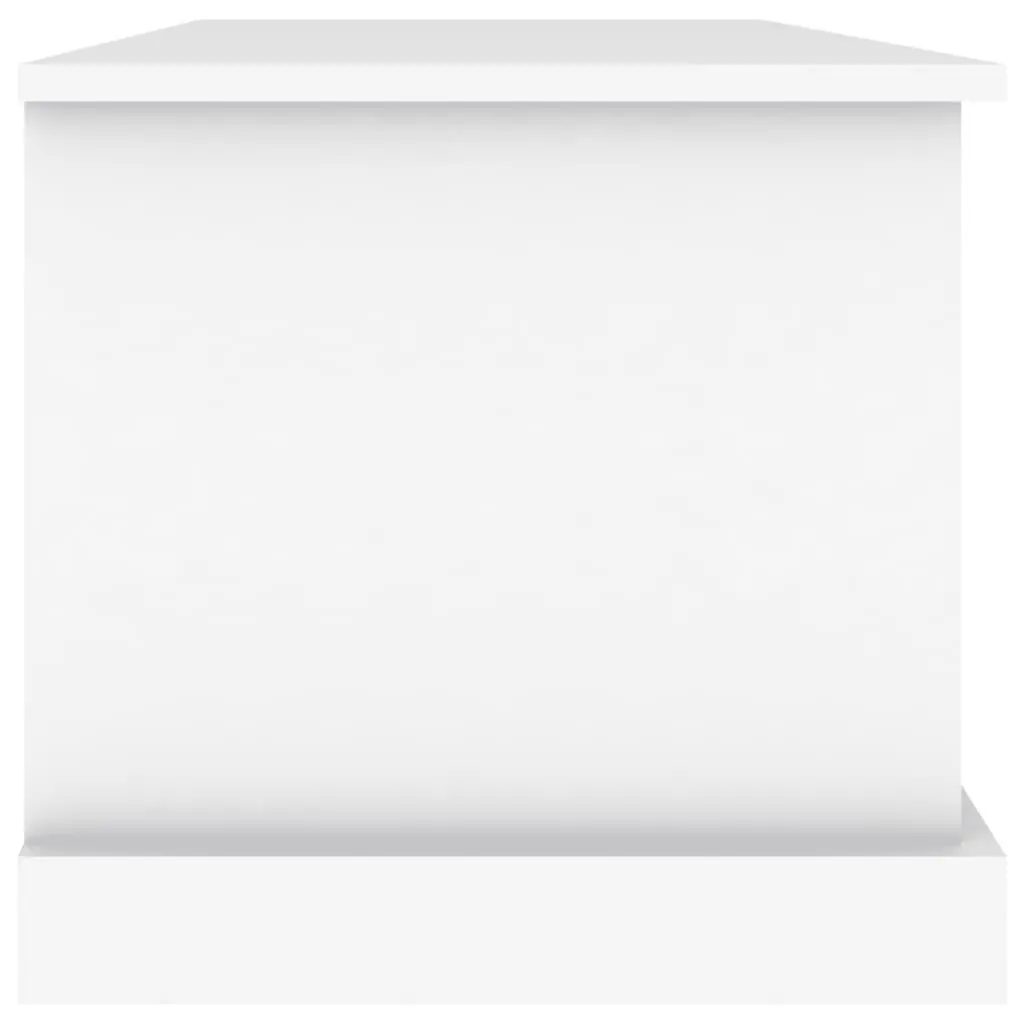 Storage Box Engineered Wood 70 x 40 x 38 cm White Organizer Chest