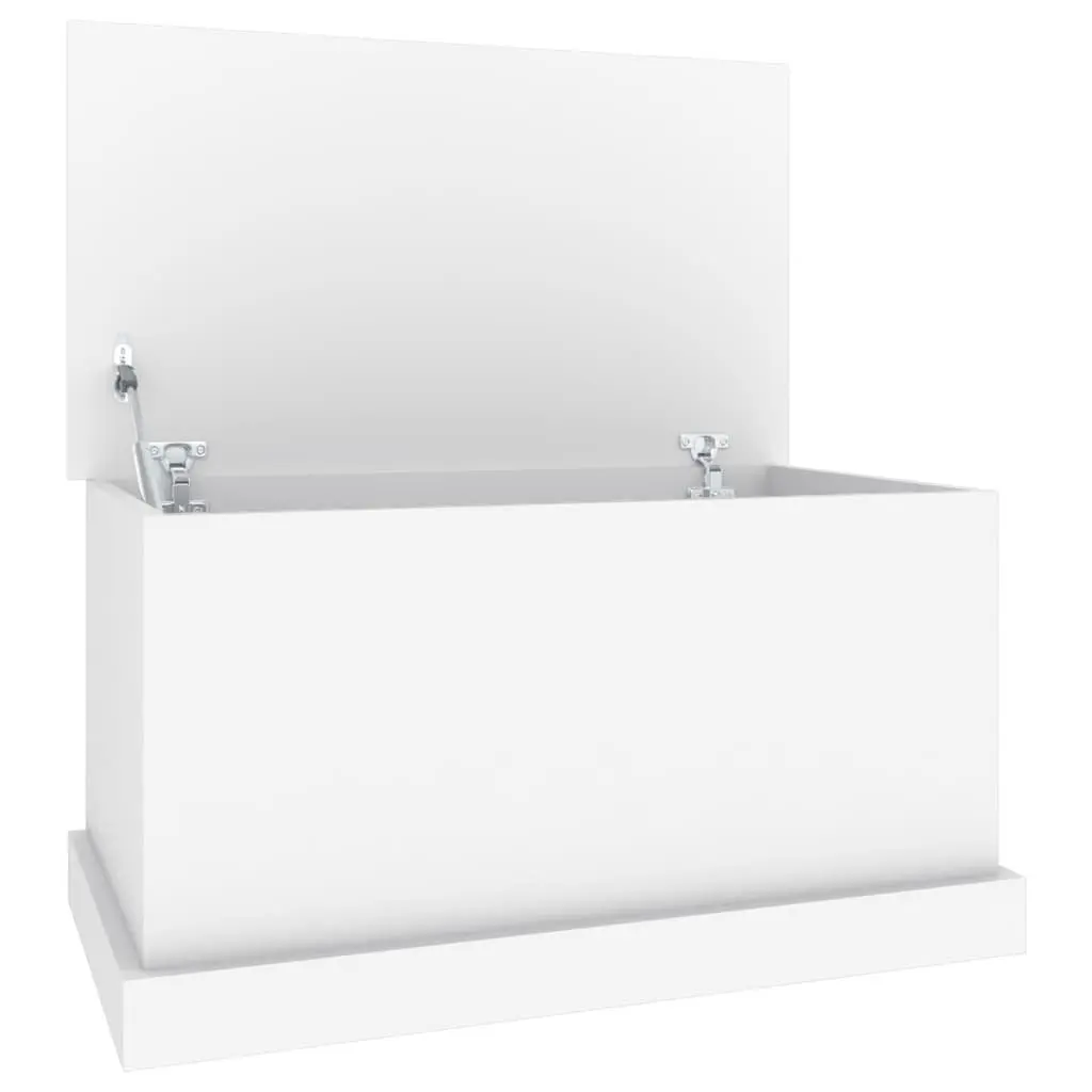 Storage Box Engineered Wood 70 x 40 x 38 cm White Organizer Chest