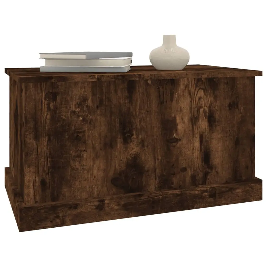 Engineered Wood Storage Chest Brown 70x40x38 cm Box for Living Room Organiser with Removable Lid