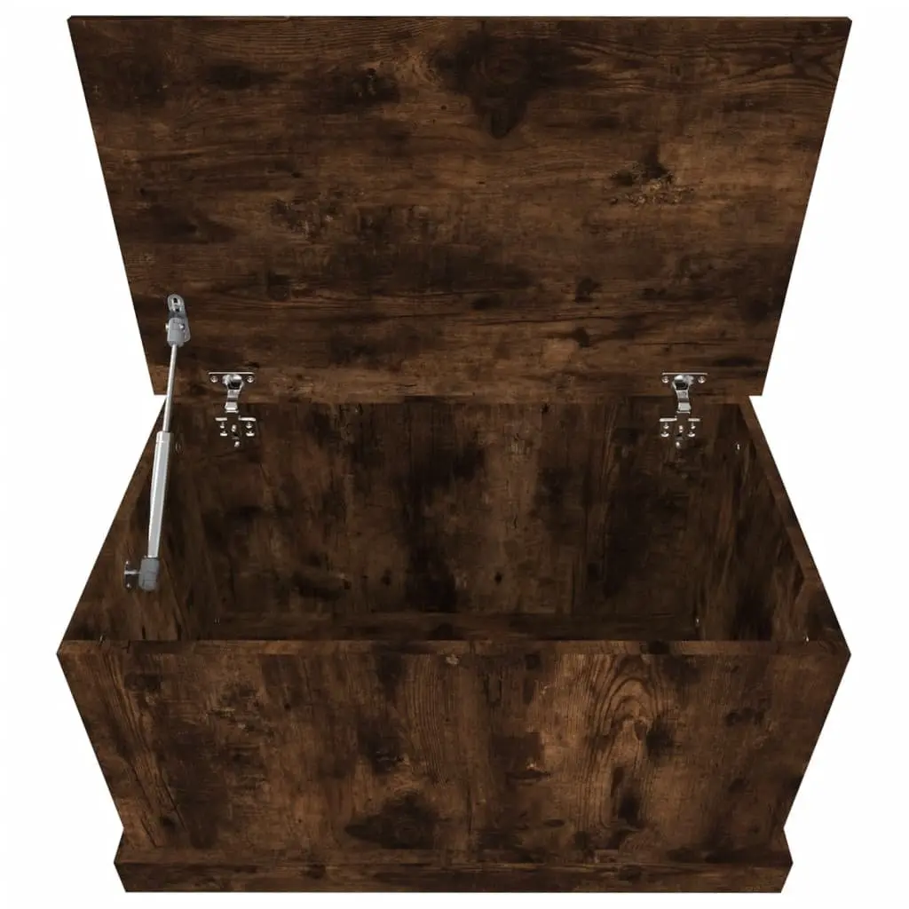 Engineered Wood Storage Chest Brown 70x40x38 cm Box for Living Room Organiser with Removable Lid