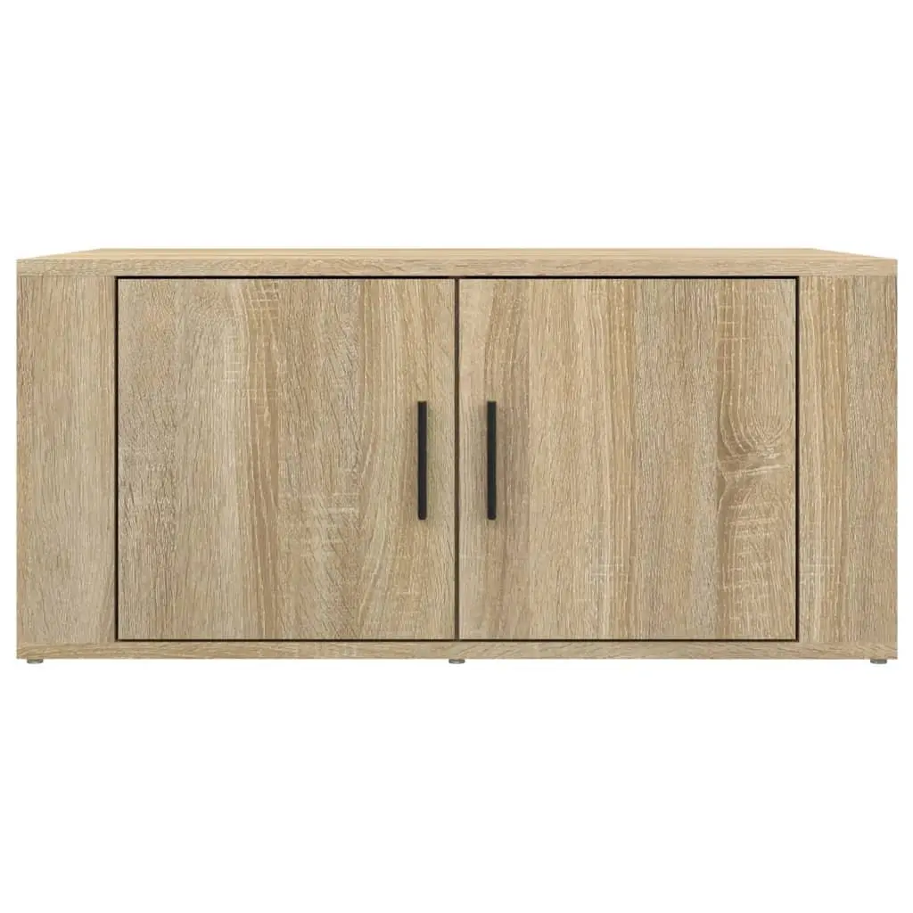 Coffee Table with Storage Compartments Brown Engineered Wood Living Room Accent
