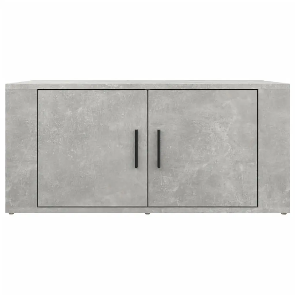 Coffee Table Grey Engineered Wood Storage Compartments Living Room Accent