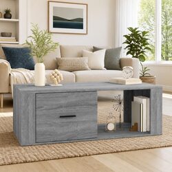 Coffee Table Grey Sonoma Engineered Wood Living Room Accent Table Drawer Storage