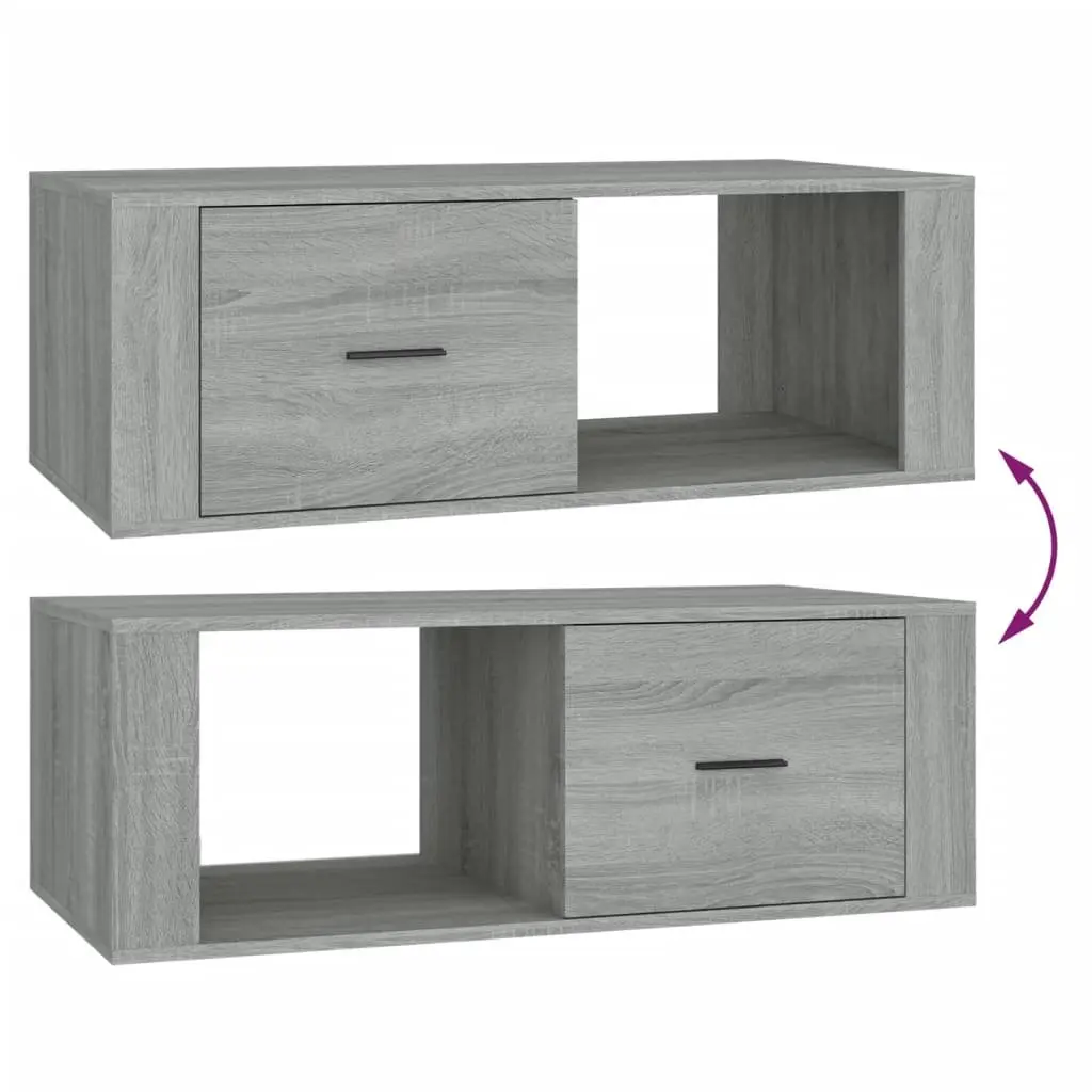 Coffee Table Engineered Wood 100cm Grey