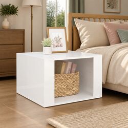Practical White Bedside Table for Any Room