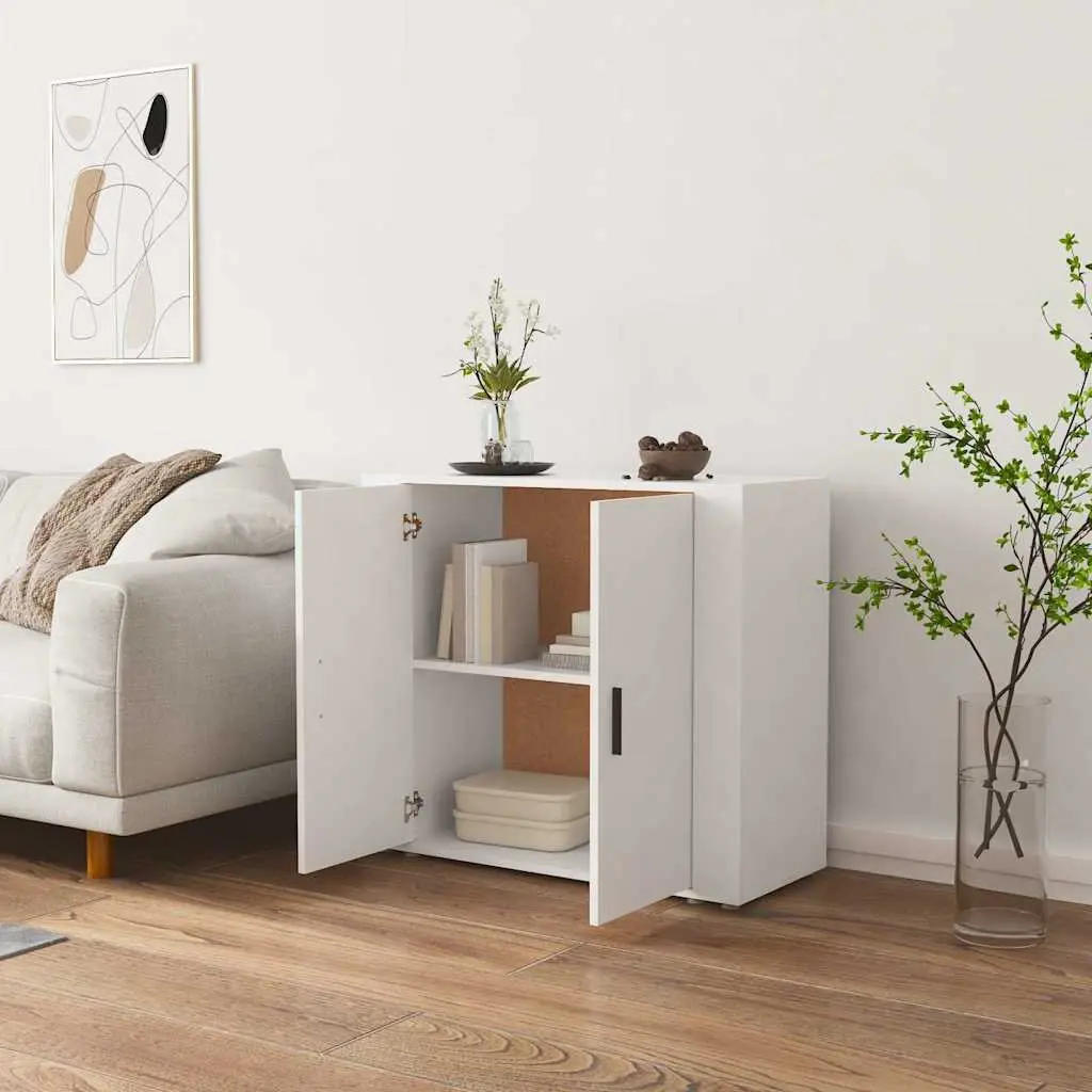 White Sideboard 80x33x70 cm for Home Use