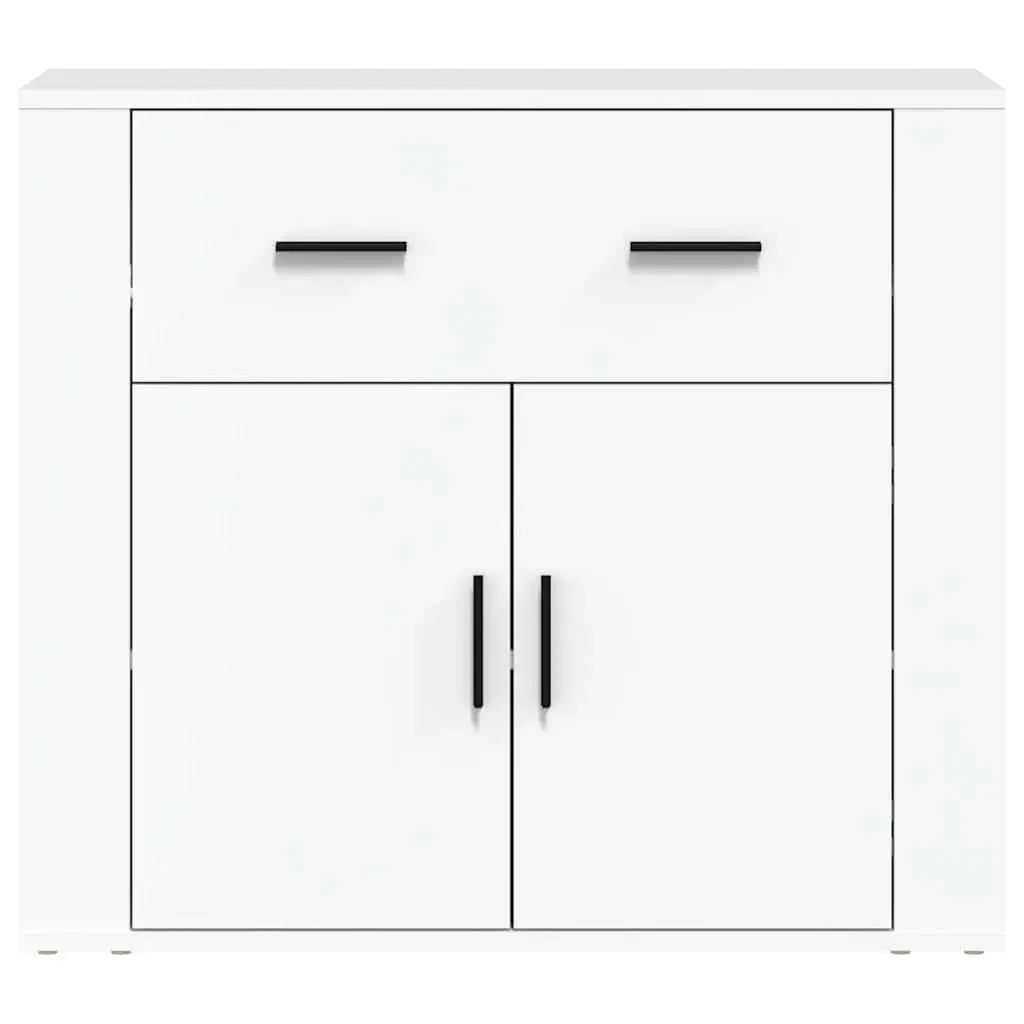 White Sideboard for Organised Storage 80x33x70 cm