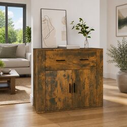 Practical Brown Sideboard for Organized Home Storage