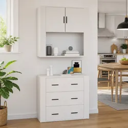 Practical Wall Cabinet 80x33x80 cm for Any Room