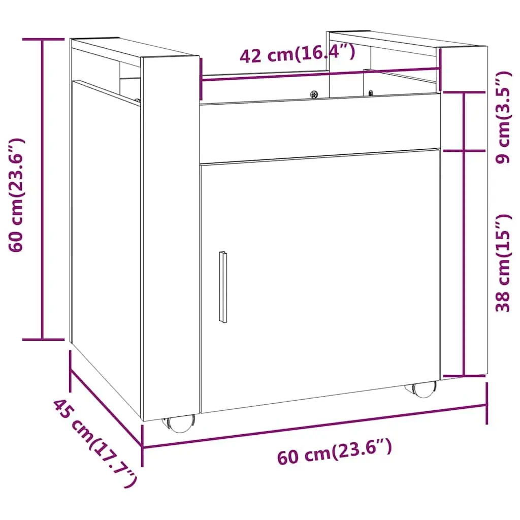 Desk Trolley for Organised Spaces