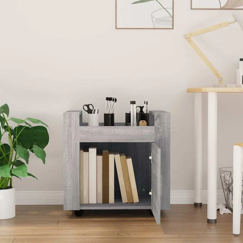 Grey Mobile Storage Trolley for Home