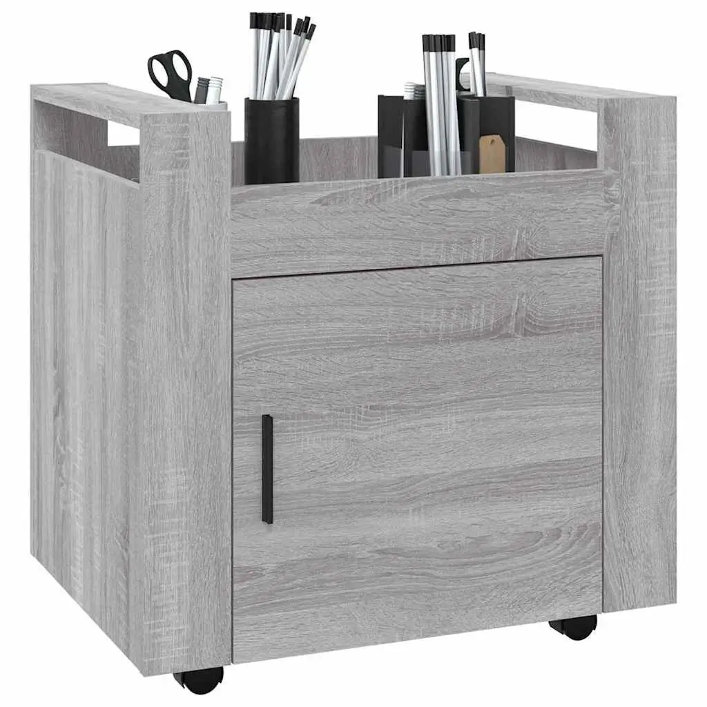 Grey Mobile Storage Trolley for Home