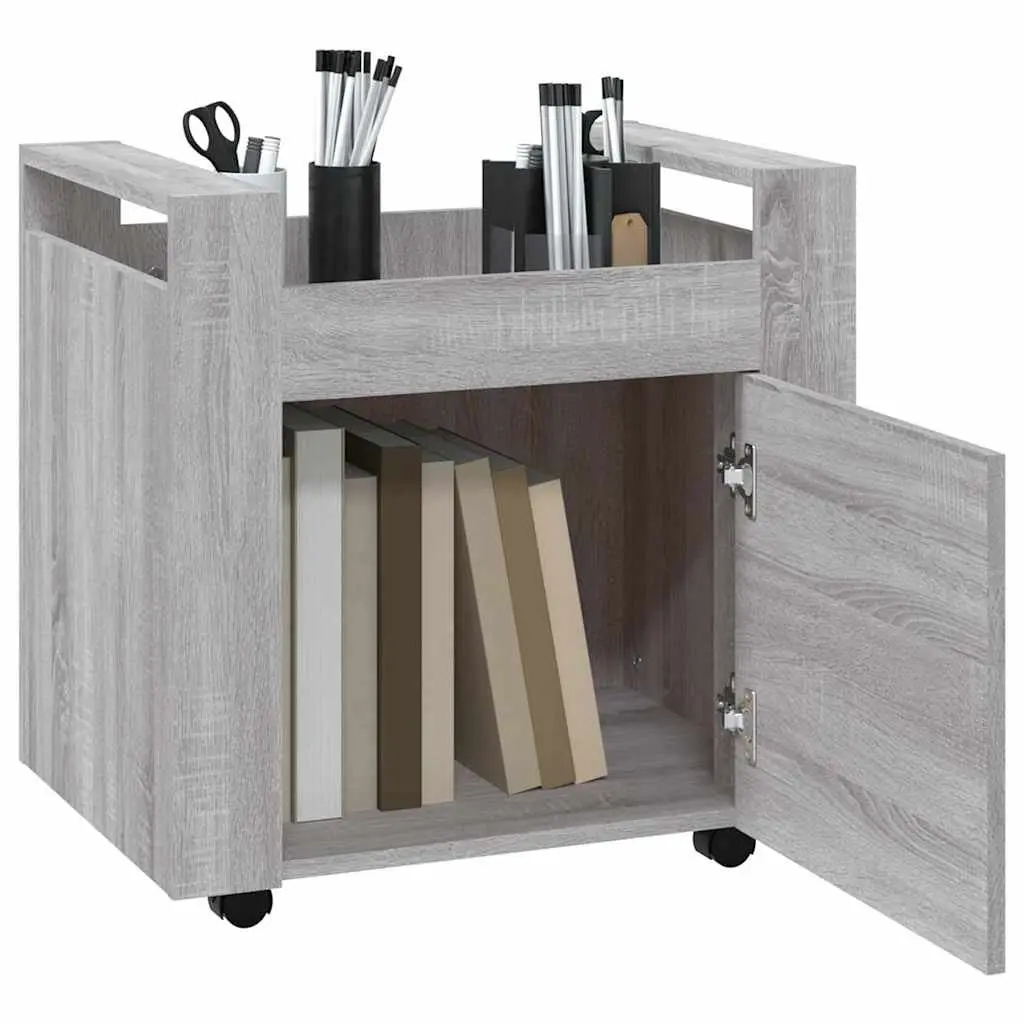 Grey Mobile Storage Trolley for Home