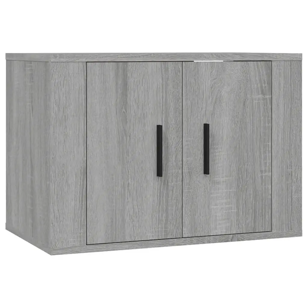Wall Mounted TV Cabinet Engineered Wood Grey 57 x 34.5 x 40 cm
