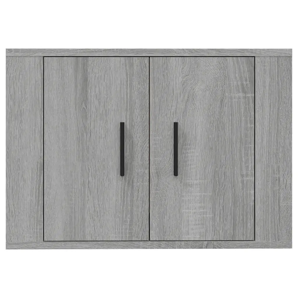 Wall Mounted TV Cabinet Engineered Wood Grey 57 x 34.5 x 40 cm