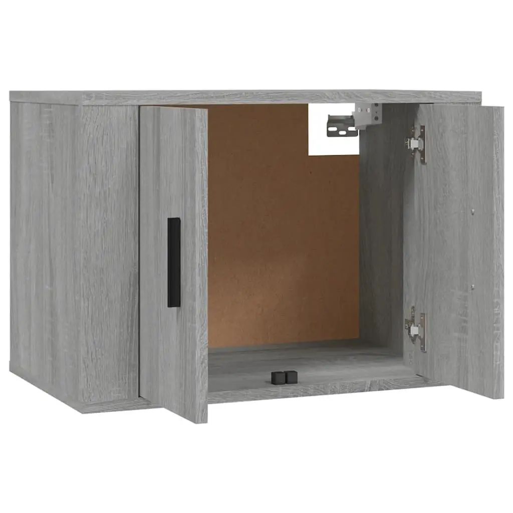 Wall Mounted TV Cabinet Engineered Wood Grey 57 x 34.5 x 40 cm