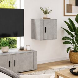 Practical Floating TV Cabinet for Home Use - Grey