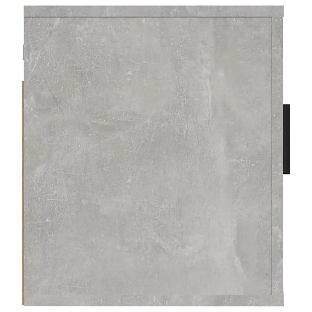 Floating Media Storage Unit Engineered Wood Grey Wall Mounted TV Cabinet 40x34.5x40cm