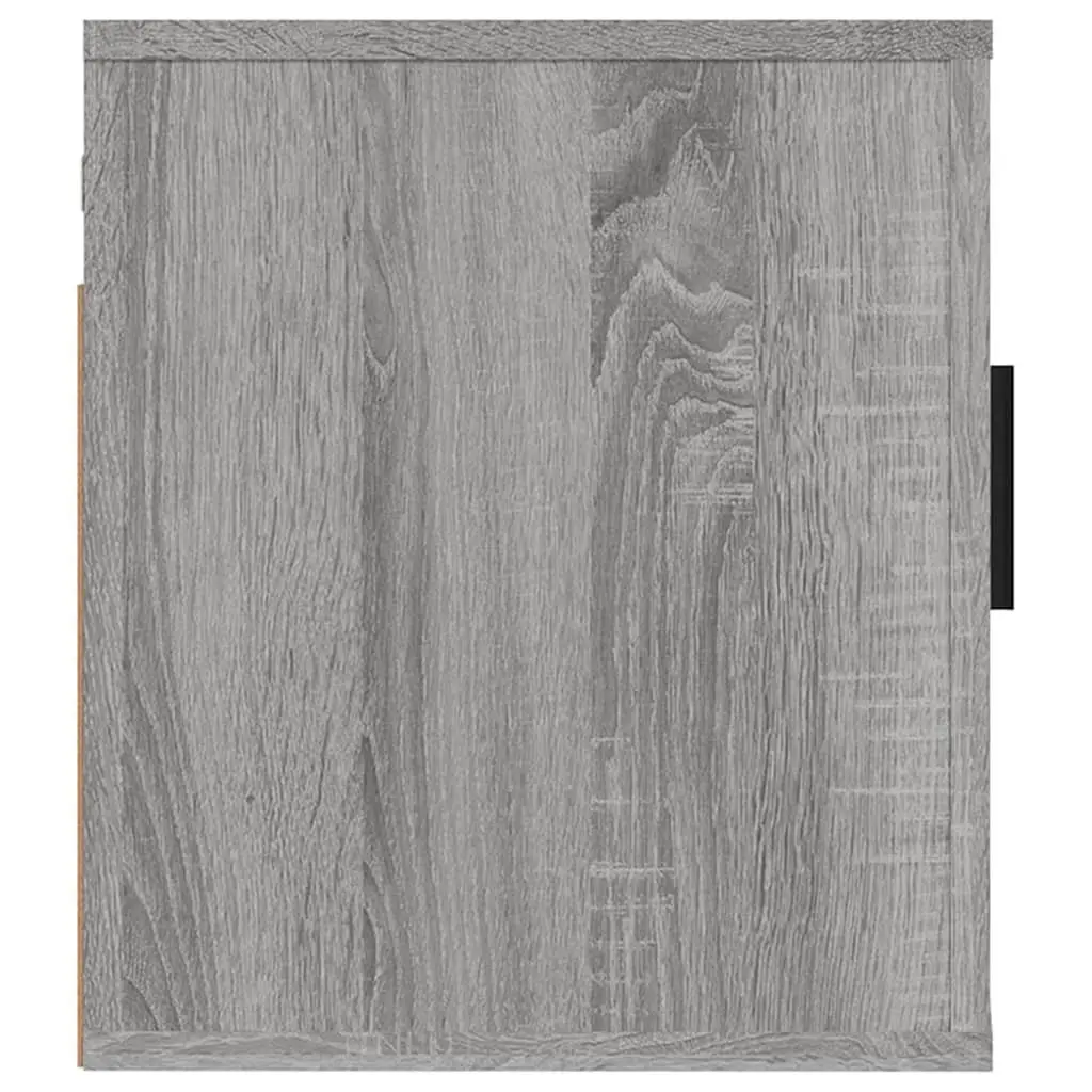 Wall Mounted TV Cabinet Grey Storage Unit Media Display Organizer 40x34.5x40cm
