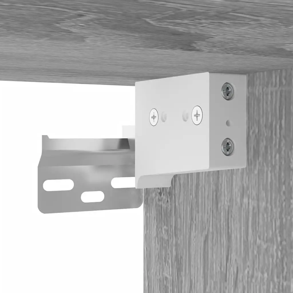 Wall Mounted TV Cabinet Engineered Wood 40x34.5x40cm Grey Storage Unit Media Display