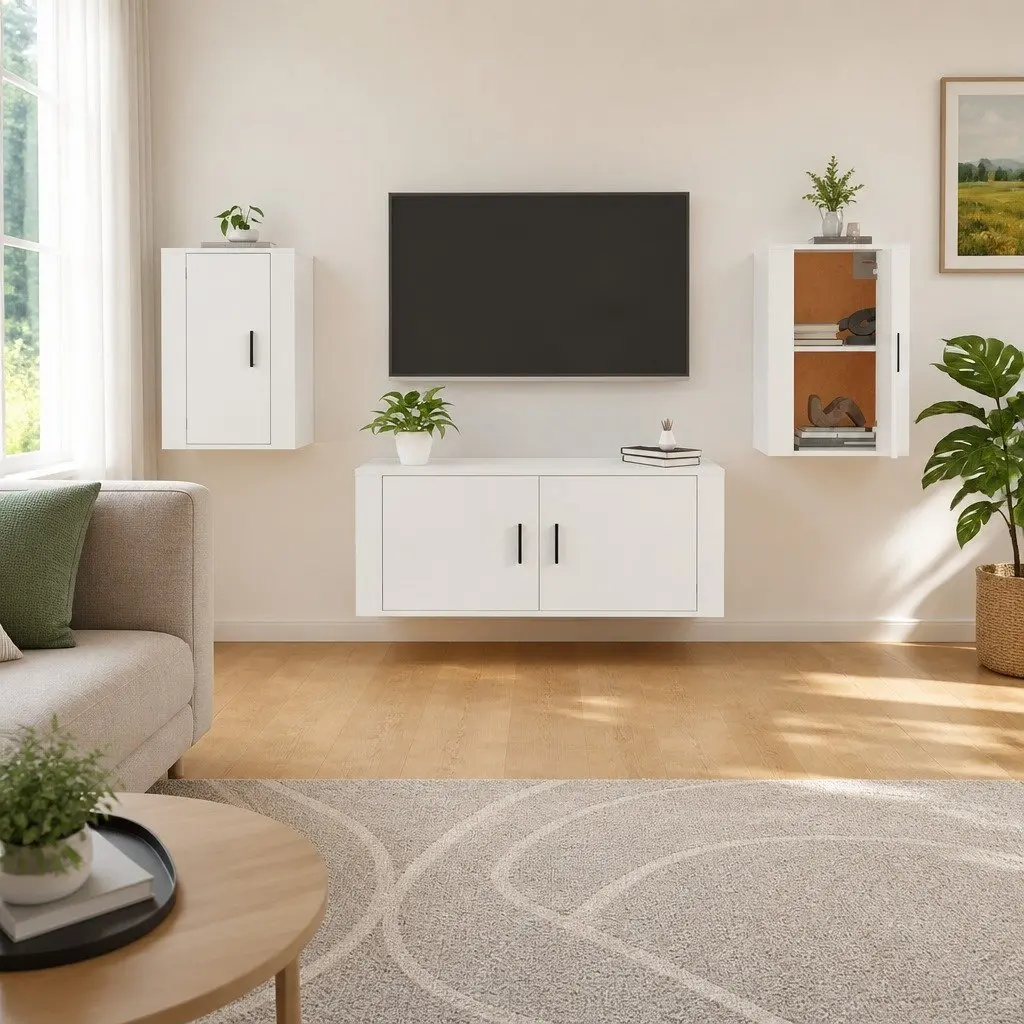 Wall Mounted TV Cabinet 40x34.5x60 cm for Home Use