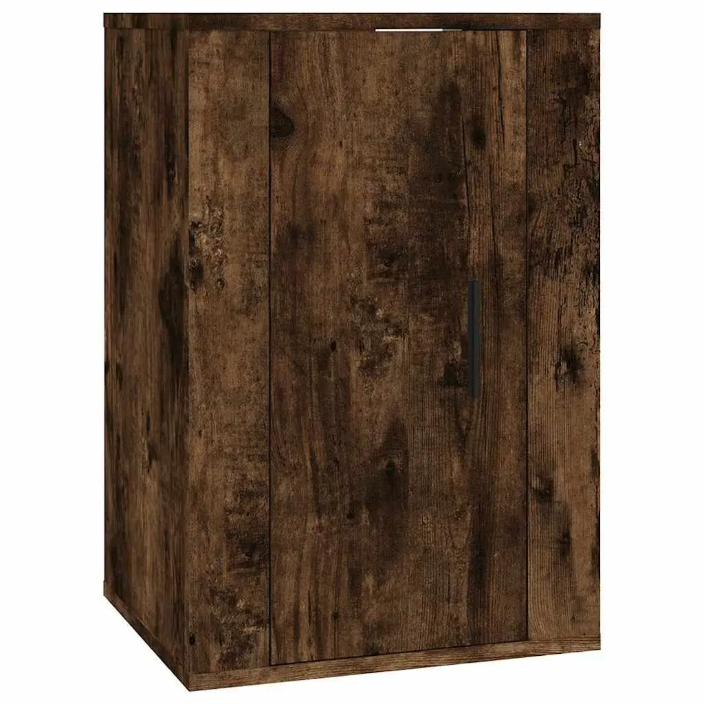 Wall Mounted TV Cabinet Engineered Wood 40x34.5x60cm Brown Storage Unit