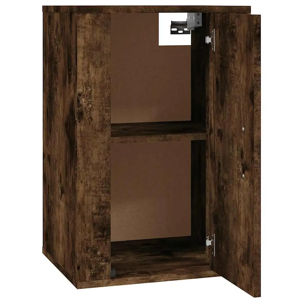 Wall Mounted TV Cabinet Engineered Wood 40x34.5x60cm Brown Storage Unit