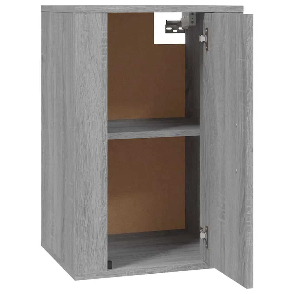Wall Mounted TV Cabinet Engineered Wood 40 x 34.5 x 60 cm Grey Sonoma Storage Unit