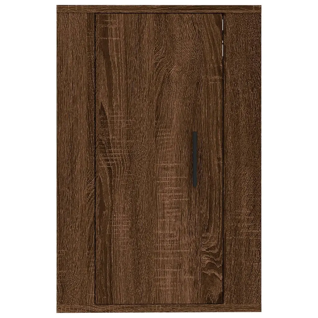 Wall Mounted TV Cabinet Brown Oak Storage Unit 40x34.5x60 cm Media Display