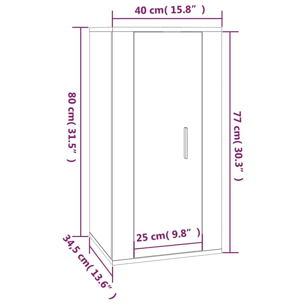 Wall Mounted Cabinet Engineered Wood Grey 3 Compartment Storage Unit