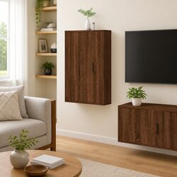 Functional Wall-Mounted TV Cabinet for Home Use