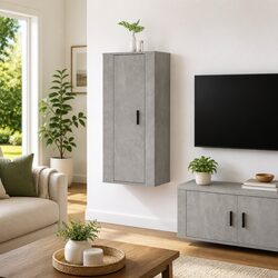 Versatile Wall Mounted TV Unit Grey 40x34.5x100cm