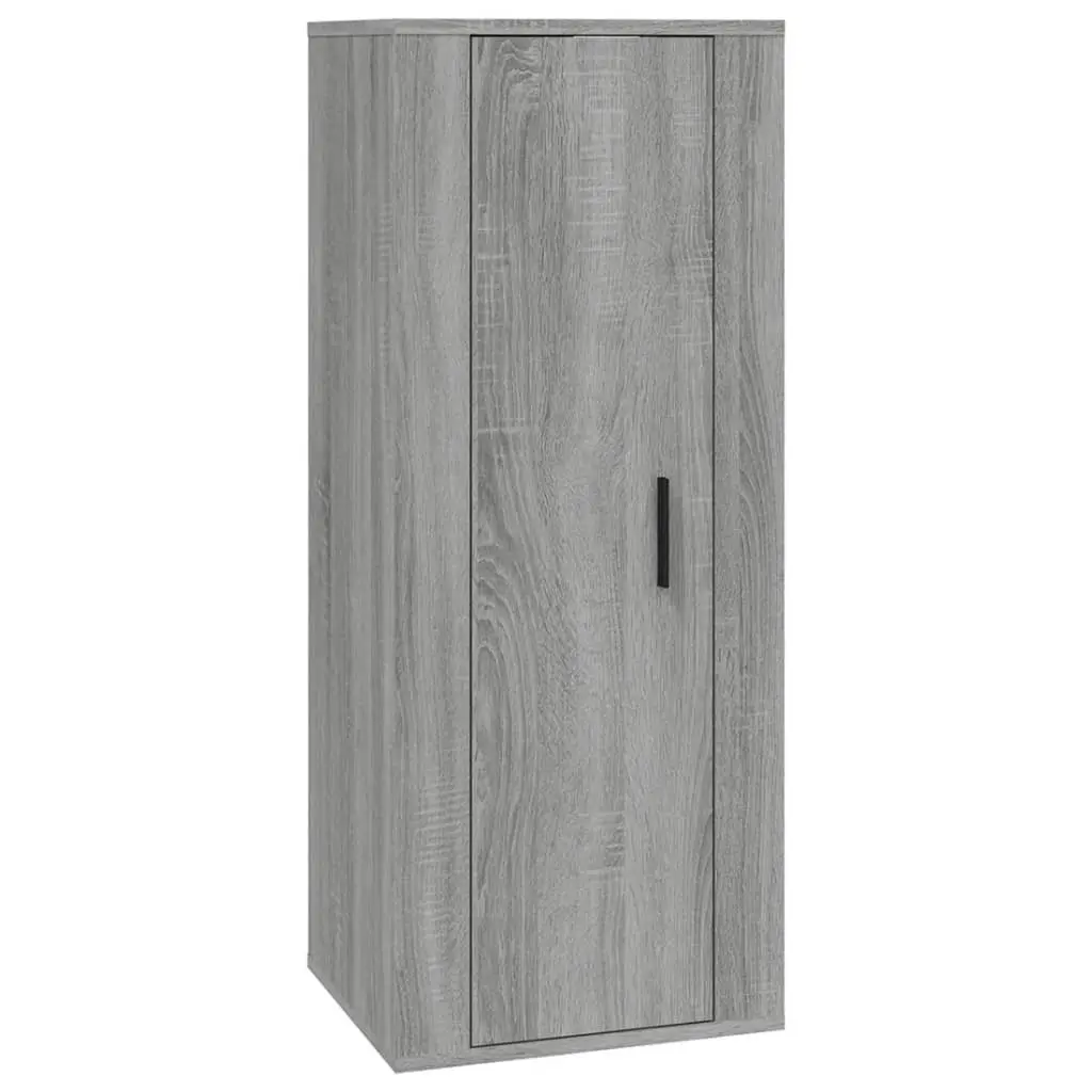 Wall Mounted TV Cabinet Grey Sonoma 40x34.5x100cm Storage Unit Media Stand