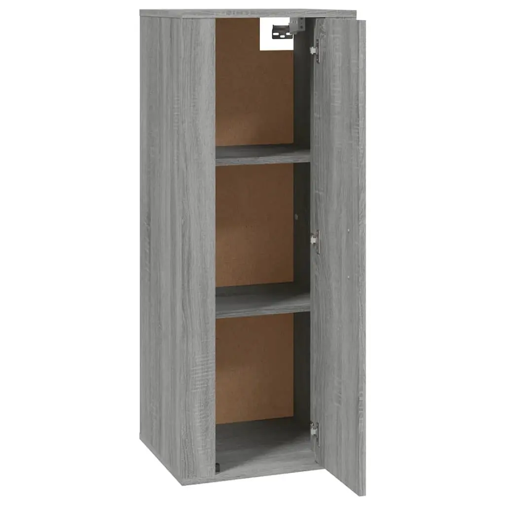 Wall Mounted TV Cabinet Grey Sonoma 40x34.5x100cm Storage Unit Media Stand