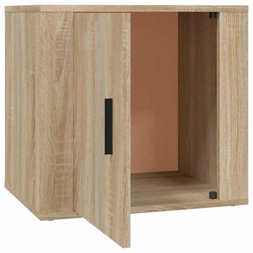 Bedside Cabinets 2 pcs Brown Storage Side Tables Bedroom Furniture Organiser