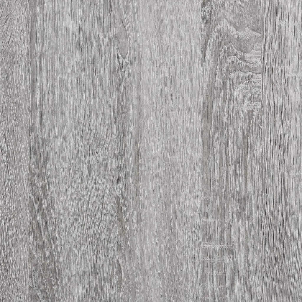 Grey Engineered Wood Nightstands 2 Piece Side Table Bedside Storage Cabinet 50x39x47cm