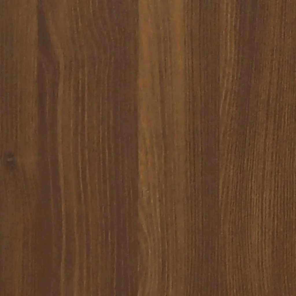 Bedside Cabinets Engineered Wood 50 x 39 x 47 cm Brown Oak 2 Piece Storage Furniture Nightstand