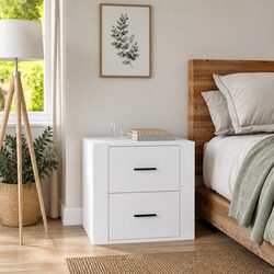 Versatile White Nightstand for Bedroom Essentials