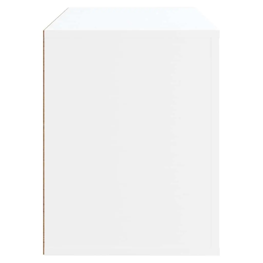 Shoe Storage Organiser Engineered Wood White 80x35x45 cm Hall Furniture with 2 Compartments