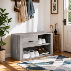 Functional Shoe Cabinet for Organized Hallway Spaces
