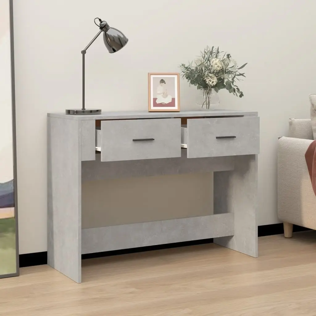 Console Table Engineered Wood 100cm Grey