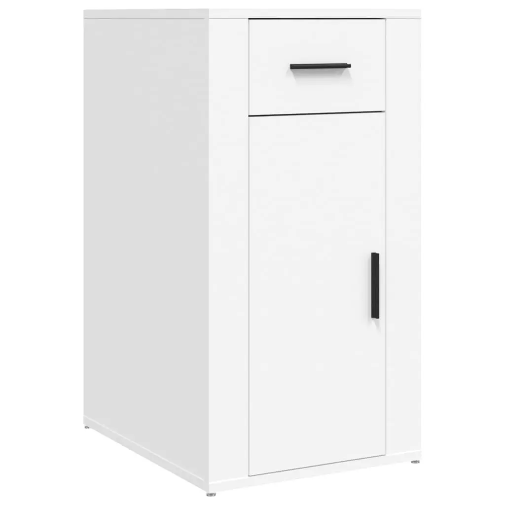 White Desk Cabinet for Home and Office Use