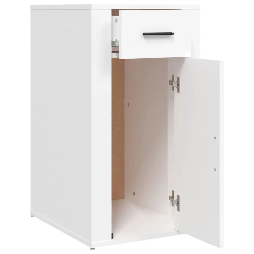 White Desk Cabinet for Home and Office Use
